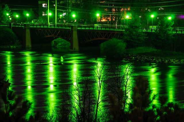 The green of night