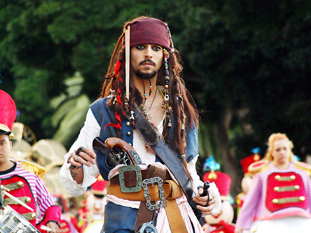 Johnny Depp lookalike at Santa Cruz Carnival