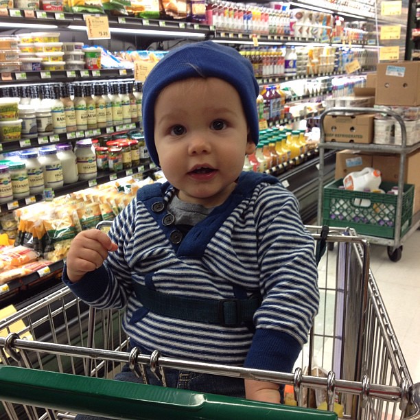 our little food shopping buddy!
