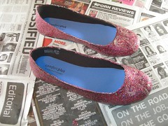 Finished Glitter Shoes