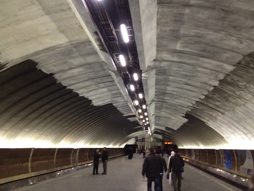 Osokorky subway station, opened after the fire