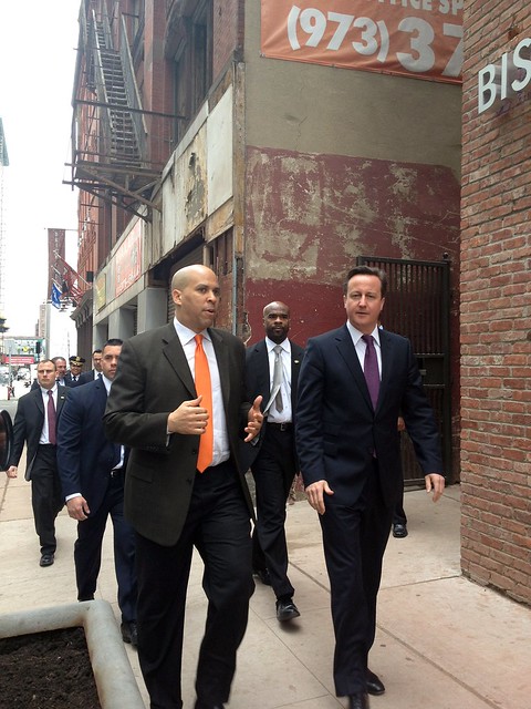 Mayor Cory Booker Takes British Prime Minister David Cameron on Walking Tour