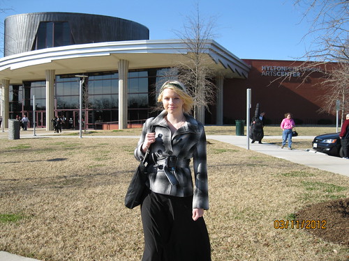 3/11/12 - Katherine after YOPW concert at Hilton Performing Arts Center