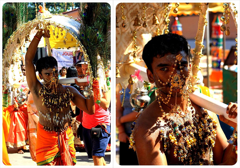 thaipusam 2012 with canopy & spears