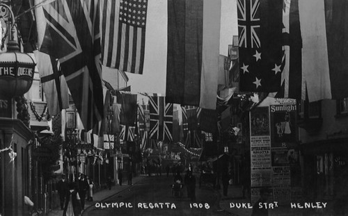 A photo of the Olympics in Henley from 1908.
