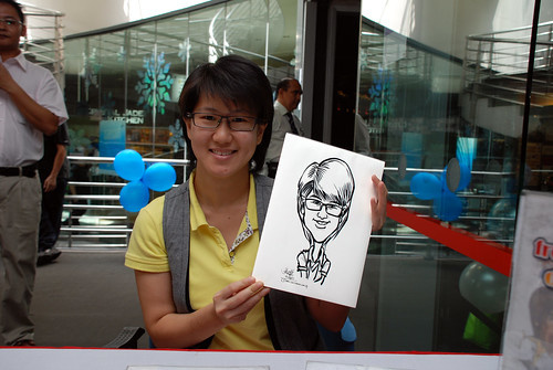 Caricature live sketching for Singapore Suntec City Annual Party - 10