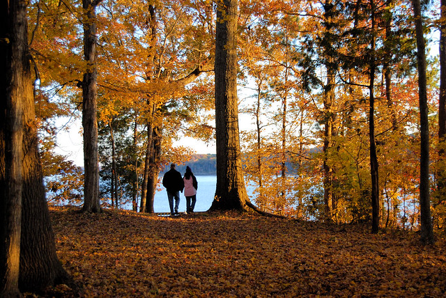 Fall walk at Staunton River State Park