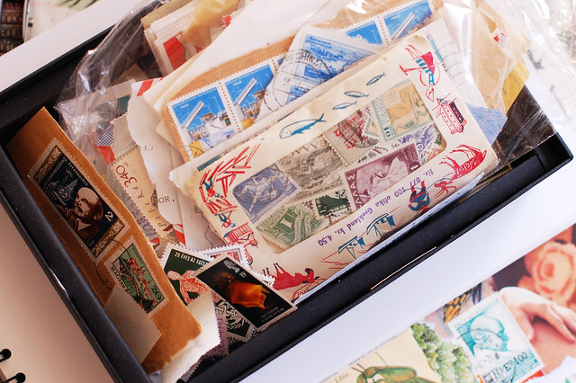 Collection of postal stamps