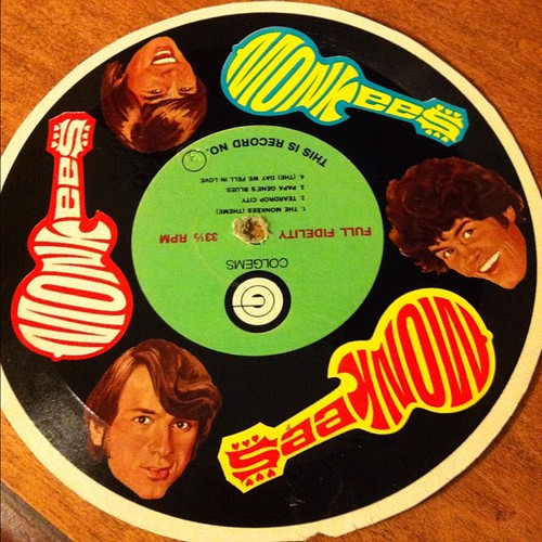 Cardboard Monkees record.