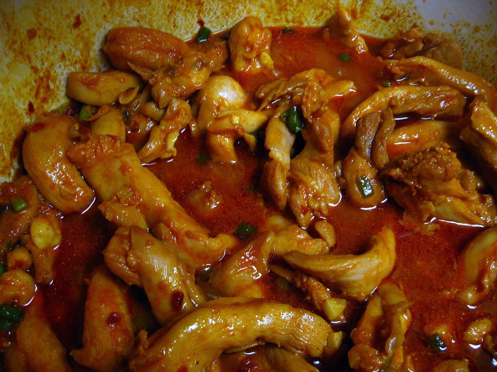 Dak Bokkeum with Spinach