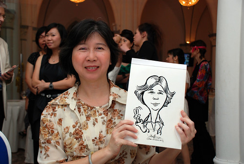 caricature live sketching for Intel Mobile Communications Year-End celebrations - 7