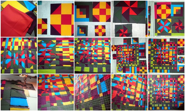 The Progress of 'Fractured Barn Quilt's for the Project QUILTING Barn Quilt Challenge