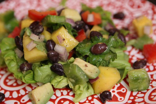 Chopped Salad with Mango, Black Beans, and Avocado