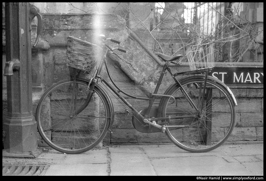 old style bicycle with brooks saddle