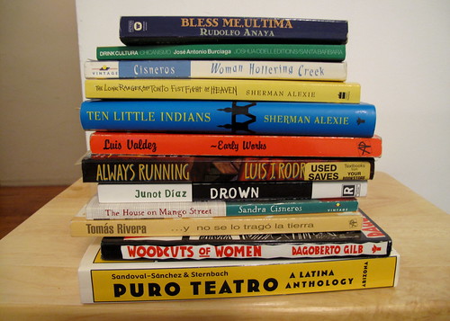 Chicano and American Indian lit I haven't read many of the banned books in