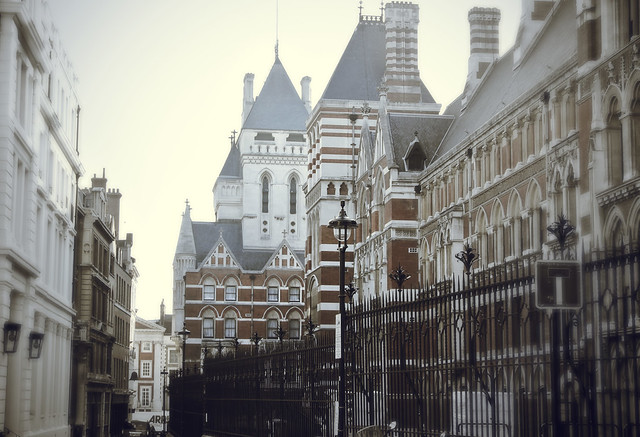 View of Royal Courts of Justice - Bell Yard
