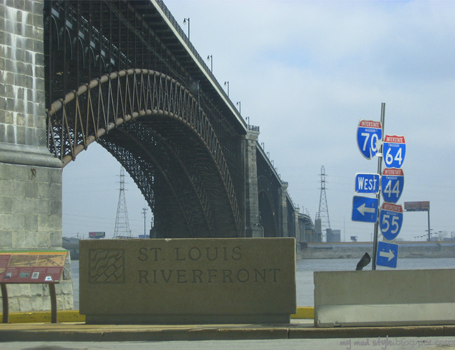 St Louis Riverfront Sign