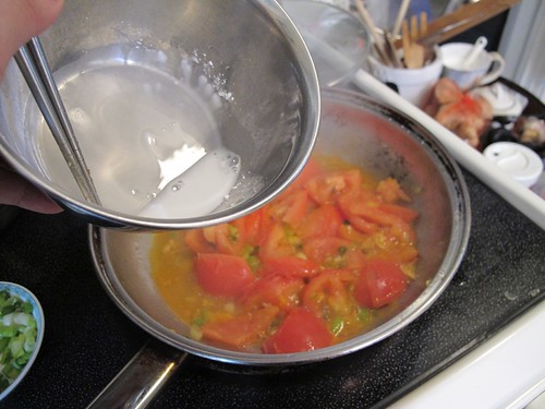 Tomato egg step 3