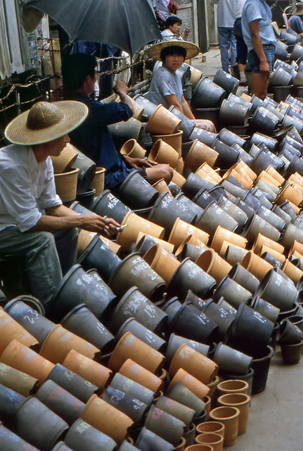 Pottery vendors in Shanghai