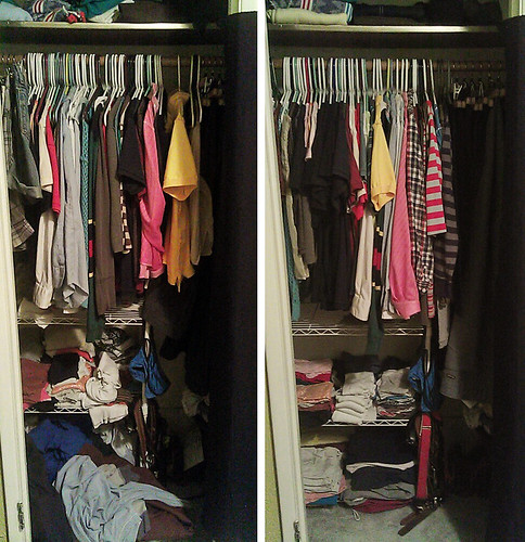 Closet, cleaned