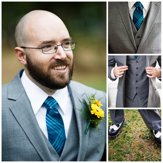 groom's attire collage