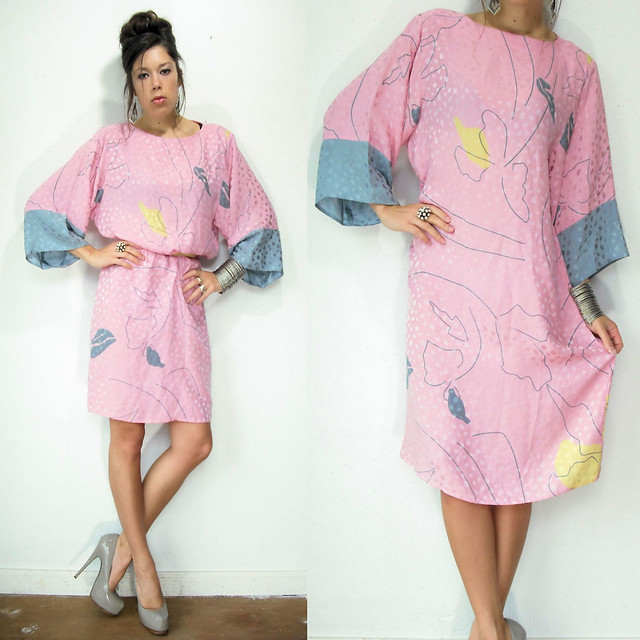 kimono sleeve dress2