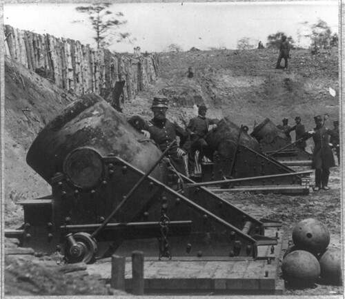 Mortar battery at Yorktown 1862