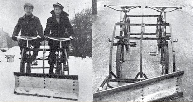 Bicycle Snowplough 1941