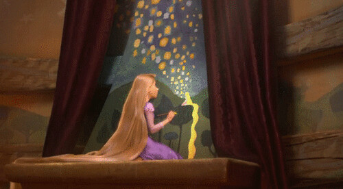 Rapunzel painting lights