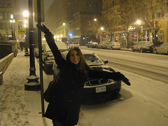 Snow in Washington, D.C. - January 20, 2012