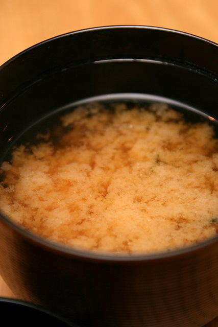 Miso soup (miso from Nakata En)