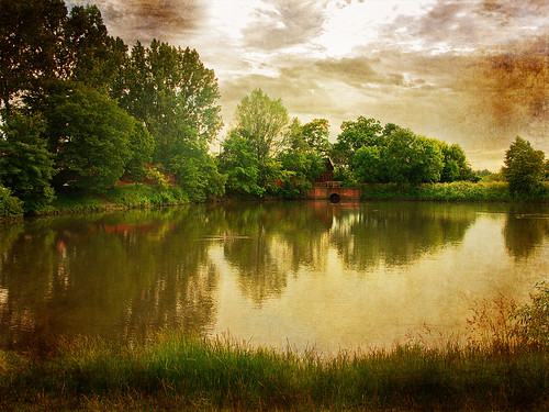 The old mill pond - Lodz, Poland by nejmantowicz