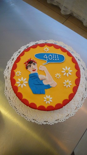 Rosie the Riviter Cake by CAKE Amsterdam - Cakes by ZOBOT