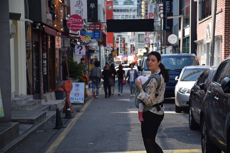 Una calle cualquiera de Gwangju.