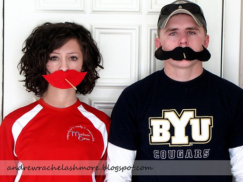 Valentine Mustaches and Kissers