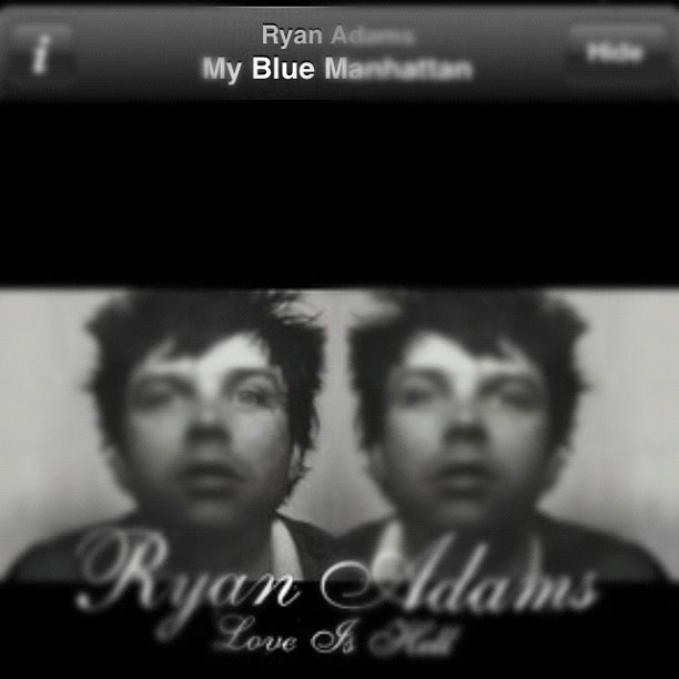 My #blue Manhattan #febphotoaday #day13 what I'm listening to #ryanadams #loveishell