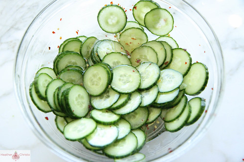 Spicy Pickled Cucumbers