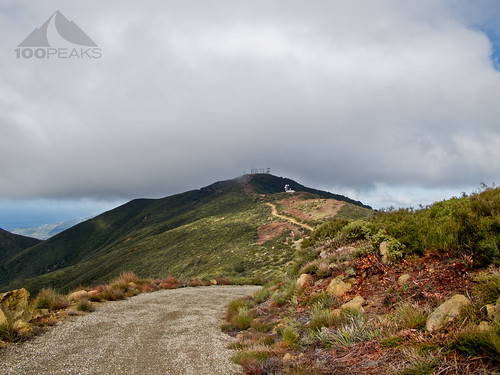 Santa Ynez Peak from West Camino Cielo