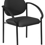 Black padded Arm Chair Rental