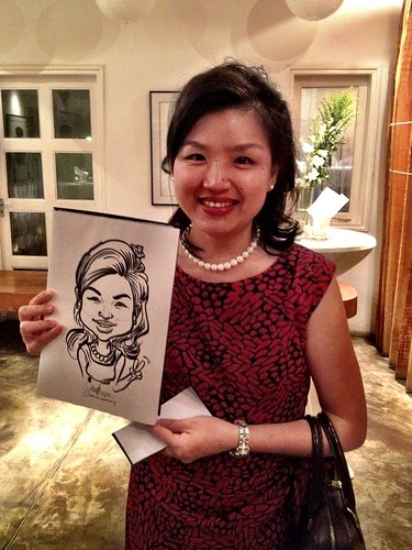 Caricature live sketching for Diageo Singapore Pte Ltd - 6