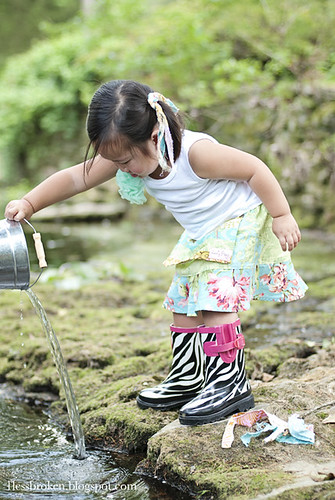 FACEBOOK lily pouring water in the creek