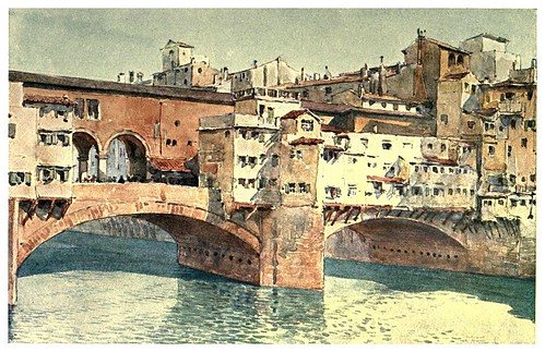019- Ponte Vecchio-Florencia-Sketches on the old road through France to Florence-1905- Alexander Henry Hallam Murray