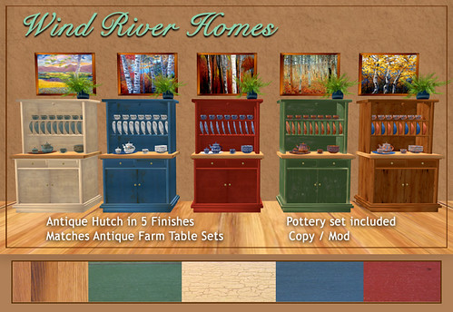 Antique Hutches by Teal Freenote