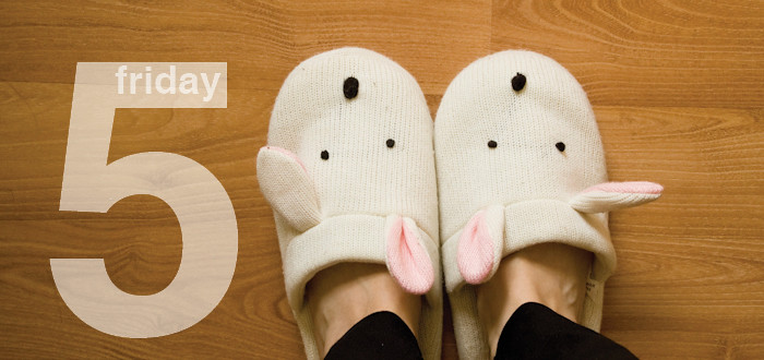 bunny slippers, graphics, friday five, dash dot dotty, blogs