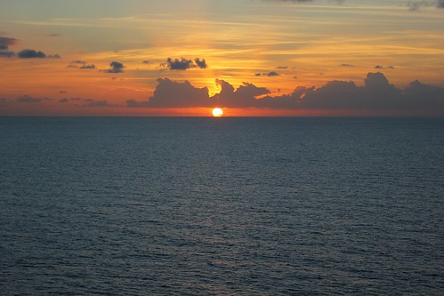 Sunset from the Disney Fantasy