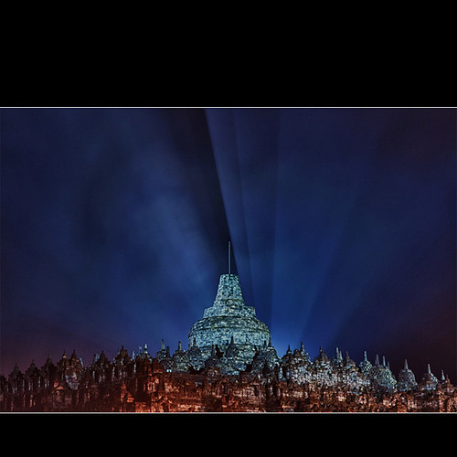 Borobudur temple @ night