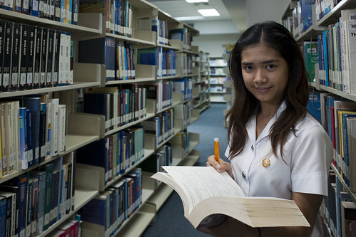A university student who is earning her bachelor's degree