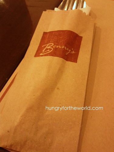 brown paper bag to hold cutlery