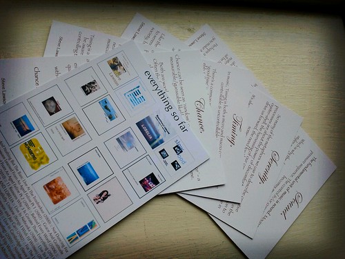 photo of essay cards