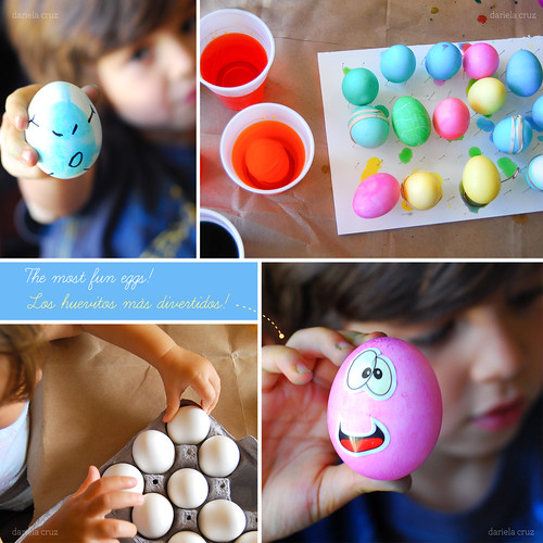 having fun with the eggs